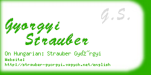 gyorgyi strauber business card